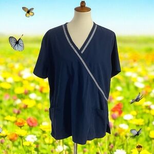 SB‎ Scrubs Blue Scrub Top in XL